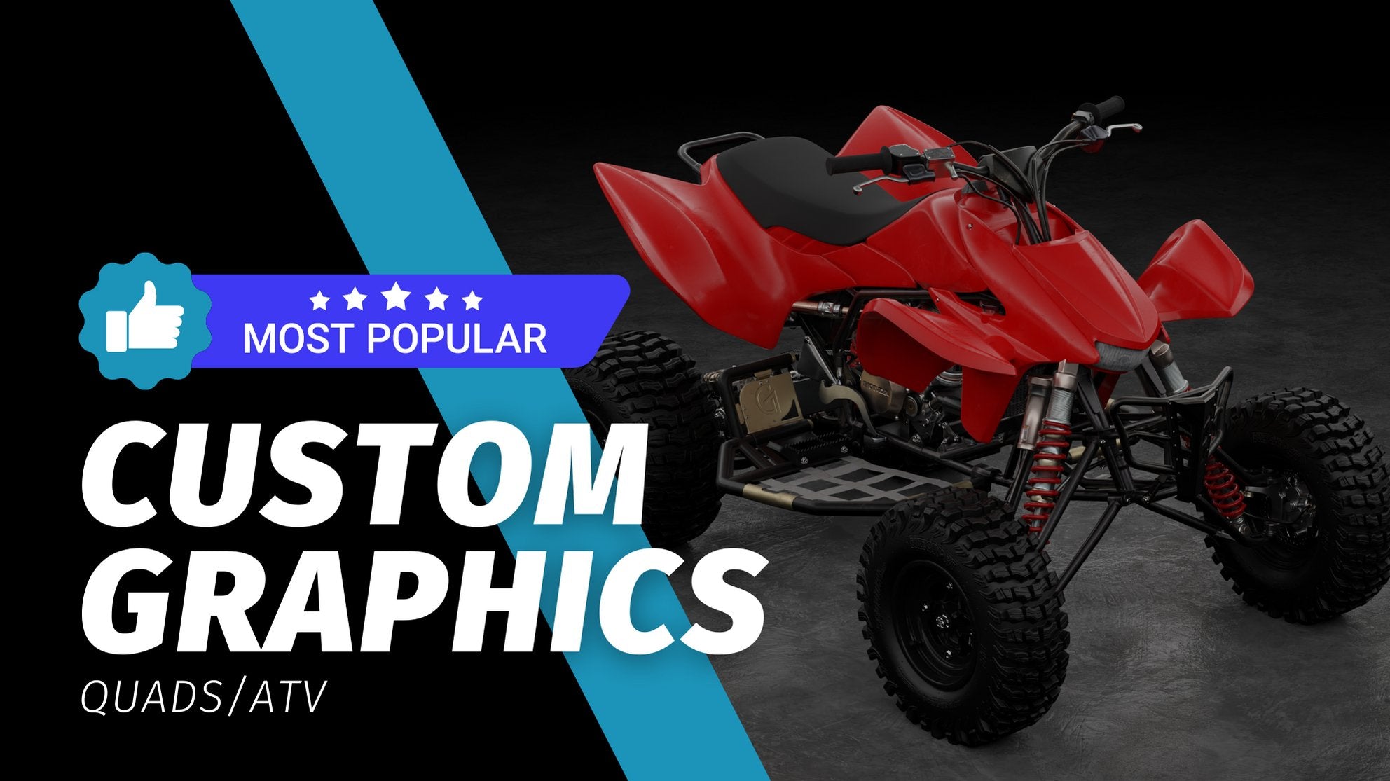 Custom Quad Graphics Kit | Quad & ATV Stickers – Omega Moto Graphics