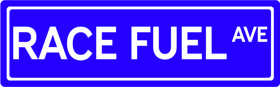 Race Fuel Ave - Street Sign