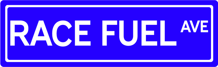 Race Fuel Ave - Street Sign