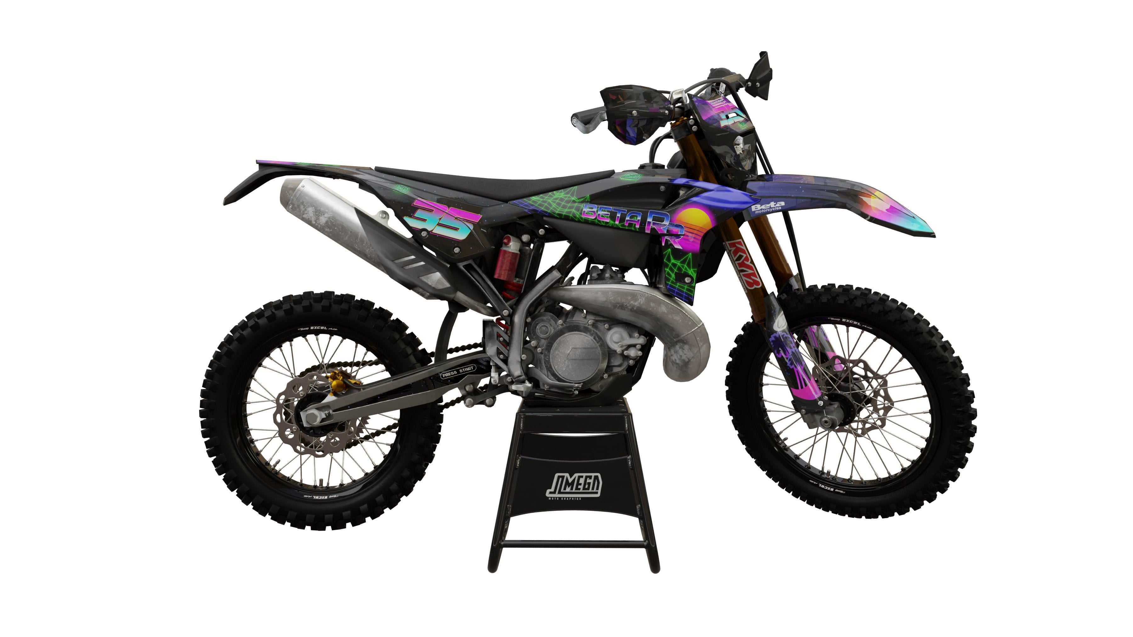 Beta The Wife Graphics Kit | MX Sticker Kit – Omega Moto Graphics