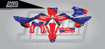 Honda Red Base Graphics Kit