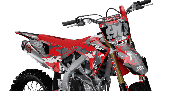 Red Camo Graphics Kit