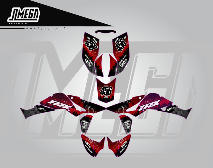 Red Death Star Quad Graphics Kit