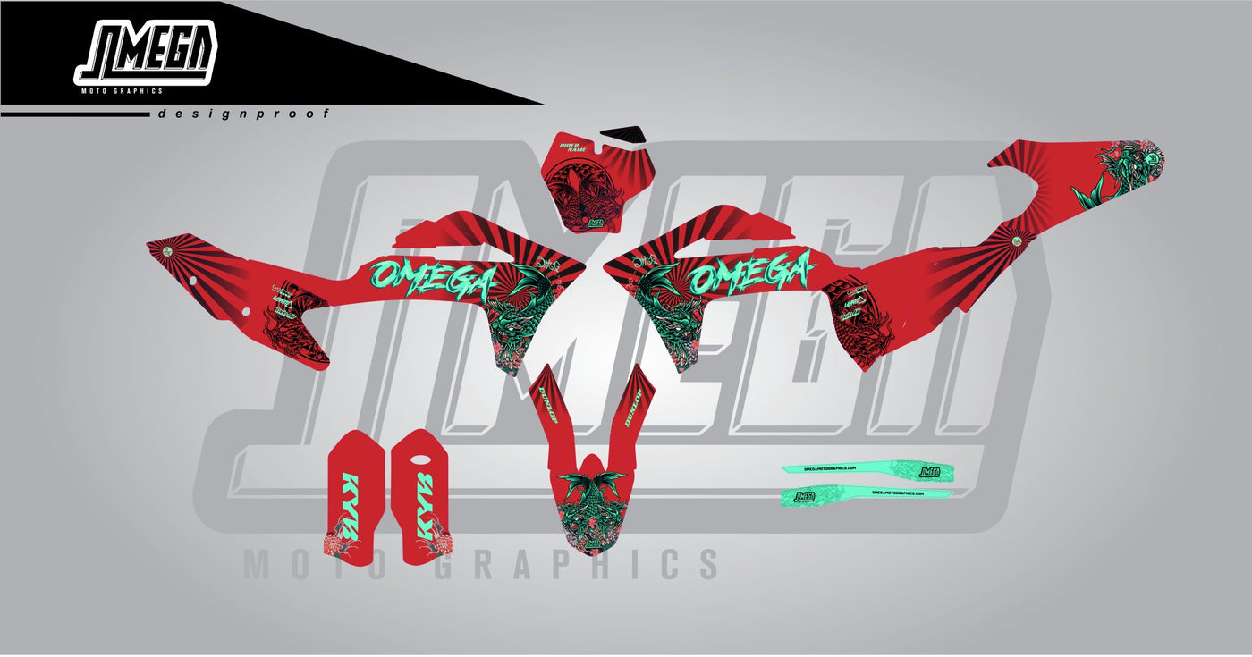 Red Koi Graphics Kit