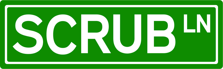 Scrub Ln - Street Sign