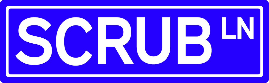 Scrub Ln - Street Sign