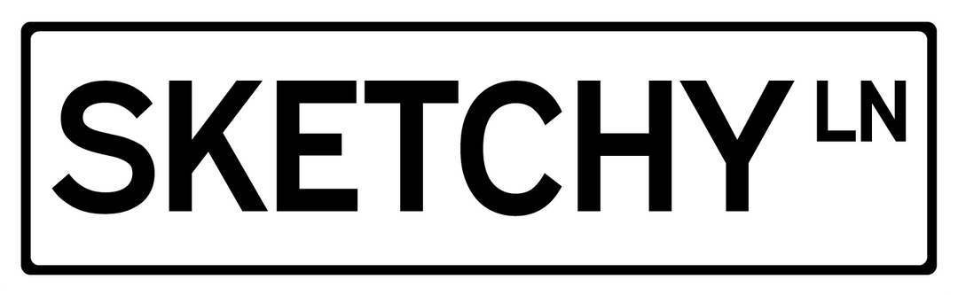 Sketchy Ln - Street Sign