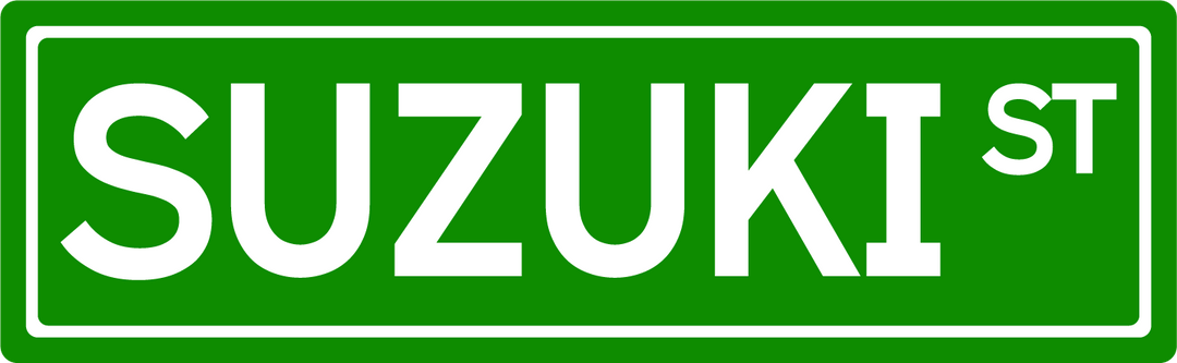 Suzuki St - Street Sign
