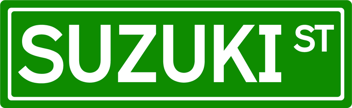 Suzuki St - Street Sign