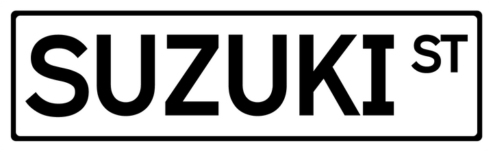 Suzuki St - Street Sign
