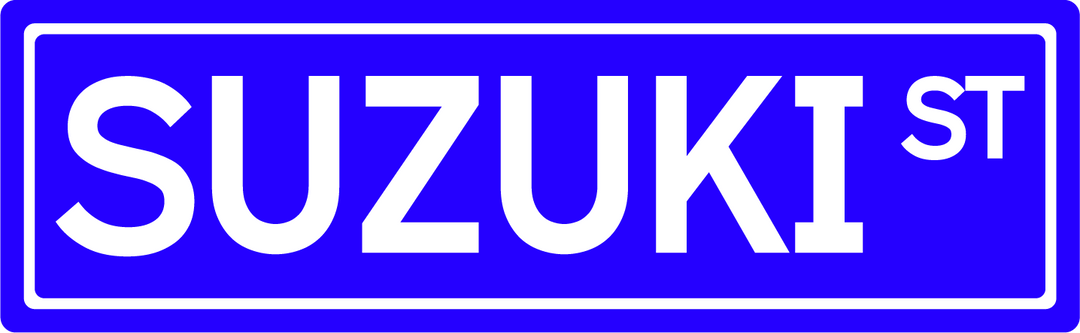 Suzuki St - Street Sign
