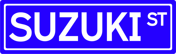 Suzuki St - Street Sign