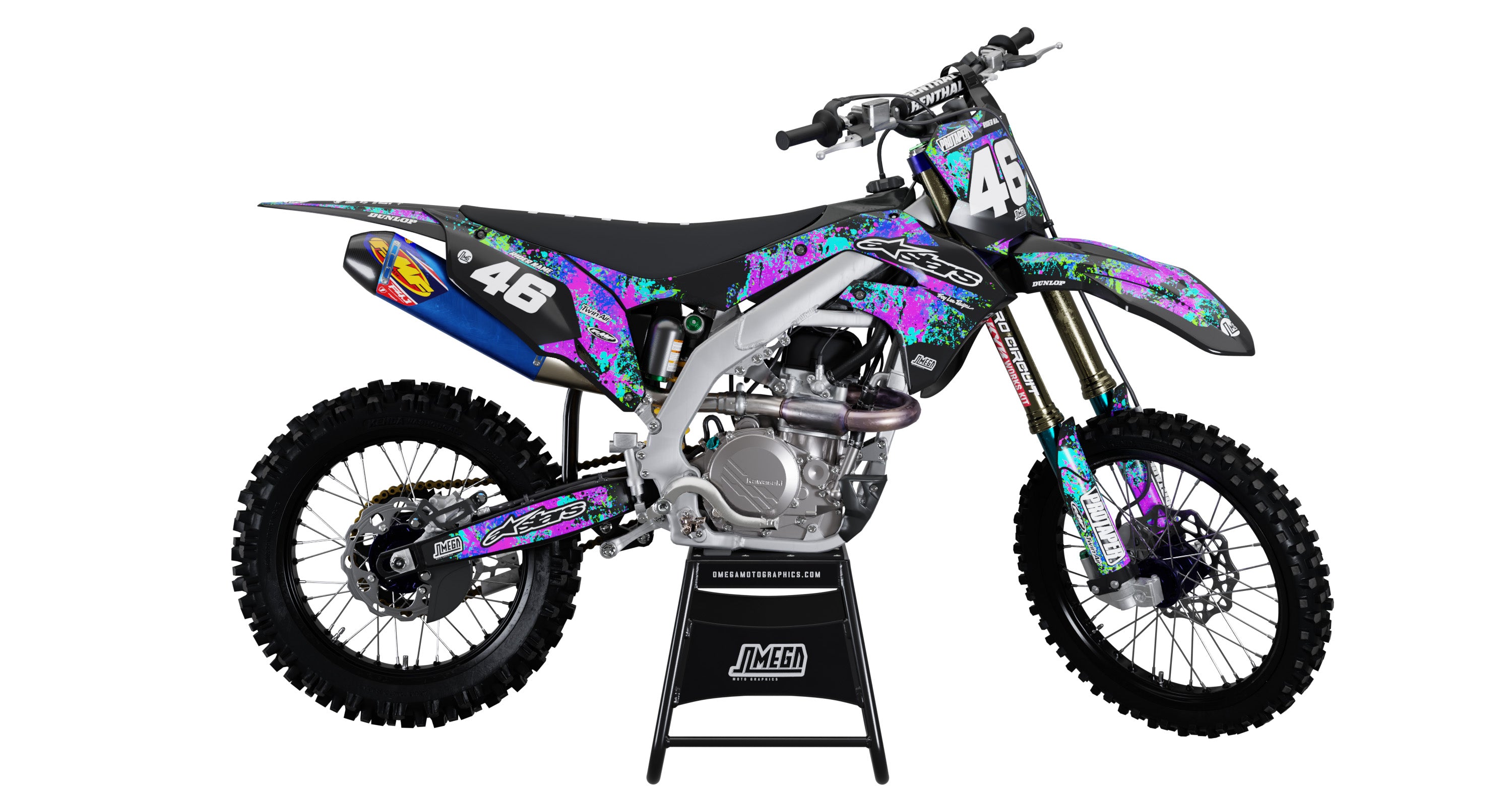 Splash Graphics Kit | Dirt Bike Decals – Omega Moto Graphics