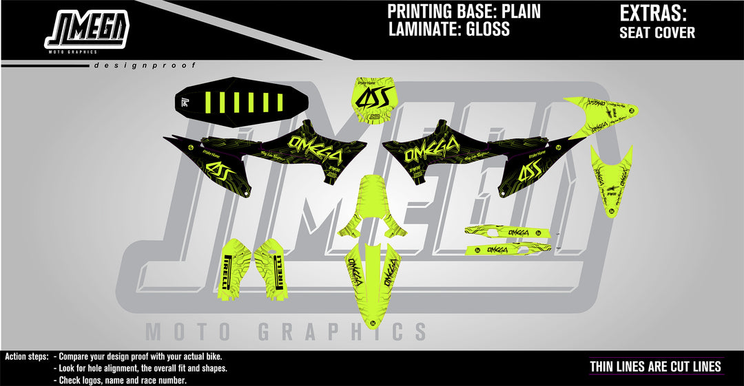 Neon Circuit Graphics Kit