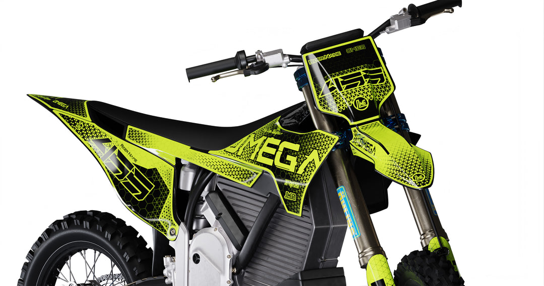 Neon Hexagons Graphics Kit