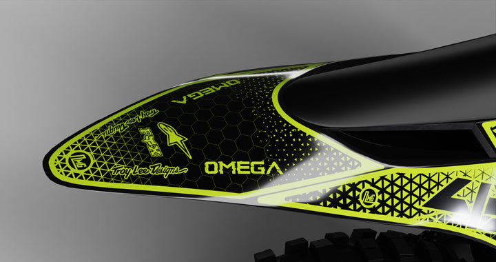 Neon Hexagons Graphics Kit