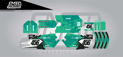 Staycyc Electric Green Graphics Kit Stickers