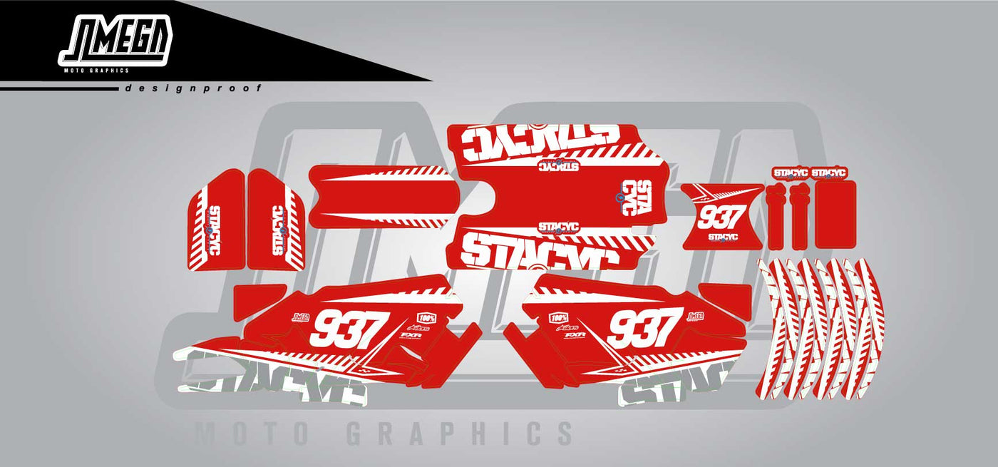 Staycyc Red Graphics Kit