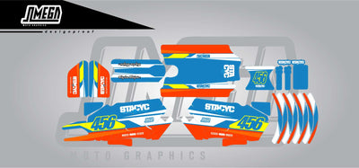 Staycyc Retro Graphics Kit Stickers