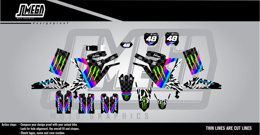 Surron Monster Graphics Sur-ron Monster | Dirt Bike Decals – Omega Moto Graphics