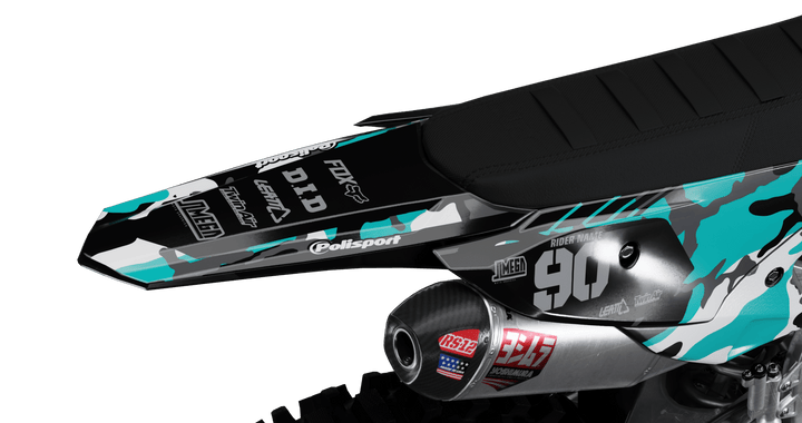 Teal Camo Graphics Kit