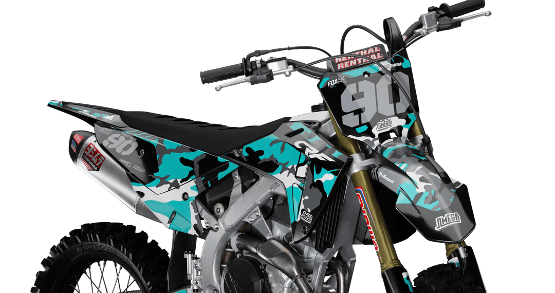 Teal Camo Graphics Kit