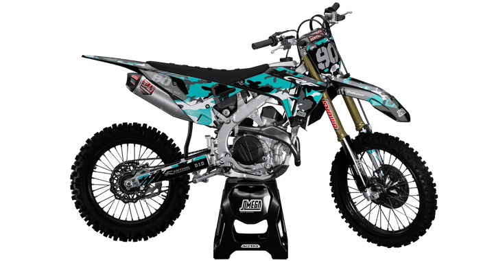 Teal Camo Graphics Kit