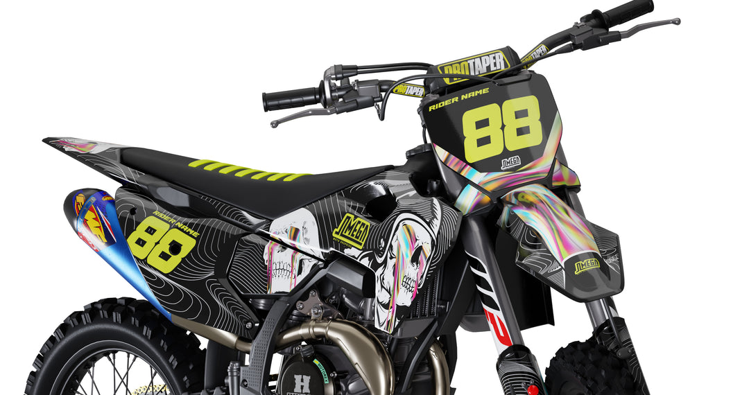 Bright Topo Skulls Graphics Kit