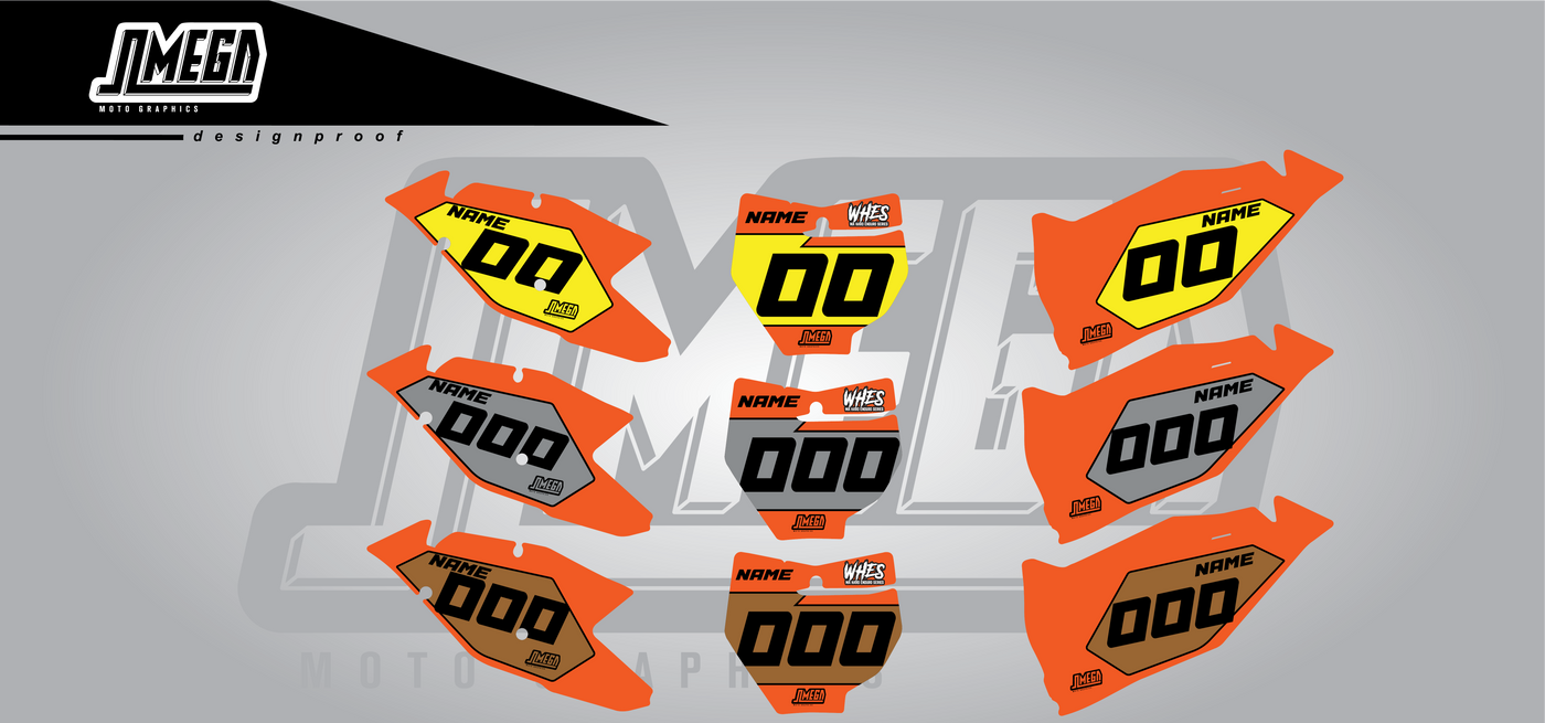 WHES Enduro Number Plates