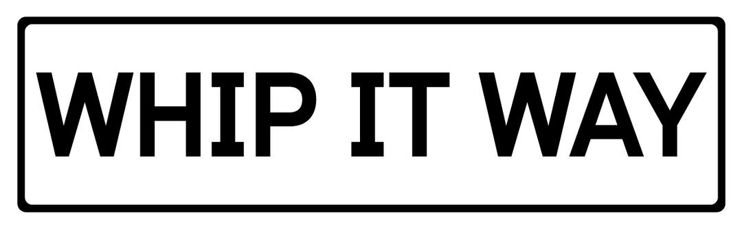 Whip It Way - Street Sign