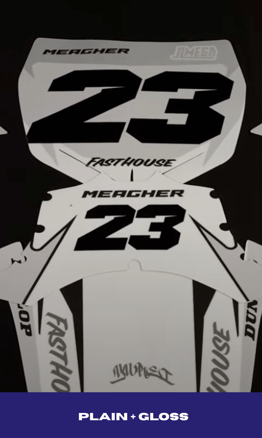 White Flush Graphics Kit