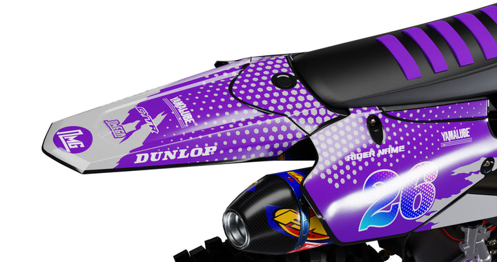 Yamaha Purple Retro Graphics Kit