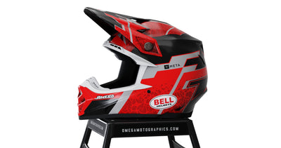 Red Neuron Helmet Graphics