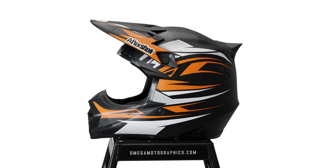 Classic Orange Helmet Graphics Classic Orange Helmet Graphics