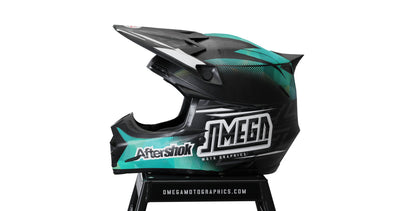 Green Texture Helmet Graphics