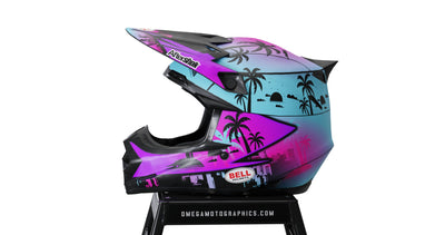 Miami Vice Helmet Graphics