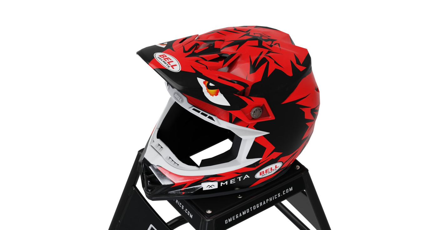 Red Eyes Helmet Graphics