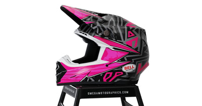 Pink Revel Helmet Graphics