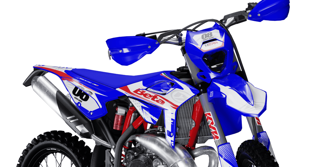 Beta Factory Racing Graphics Beta Blue Factory Graphics Kit | MX Sticker Kit – Omega Moto Graphics