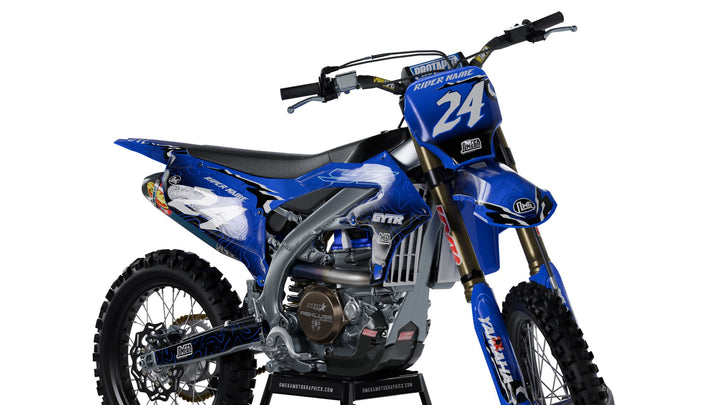 Blue Ale 2.0 Yamaha sticker kit front view