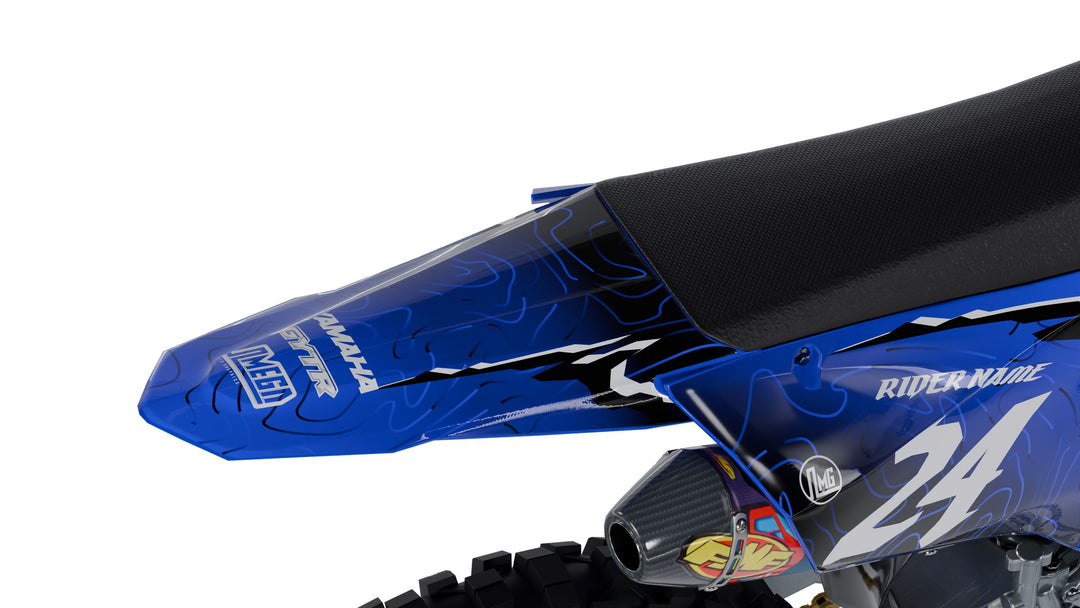 Blue Ale 2.0 YZ decal kit rear fender detail