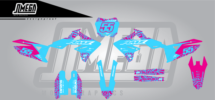 Suzuki Blue Radix Graphics Kit