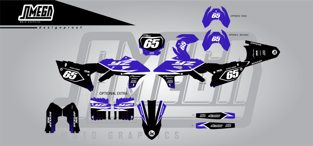 Blue Shadow Strike Graphics Kit