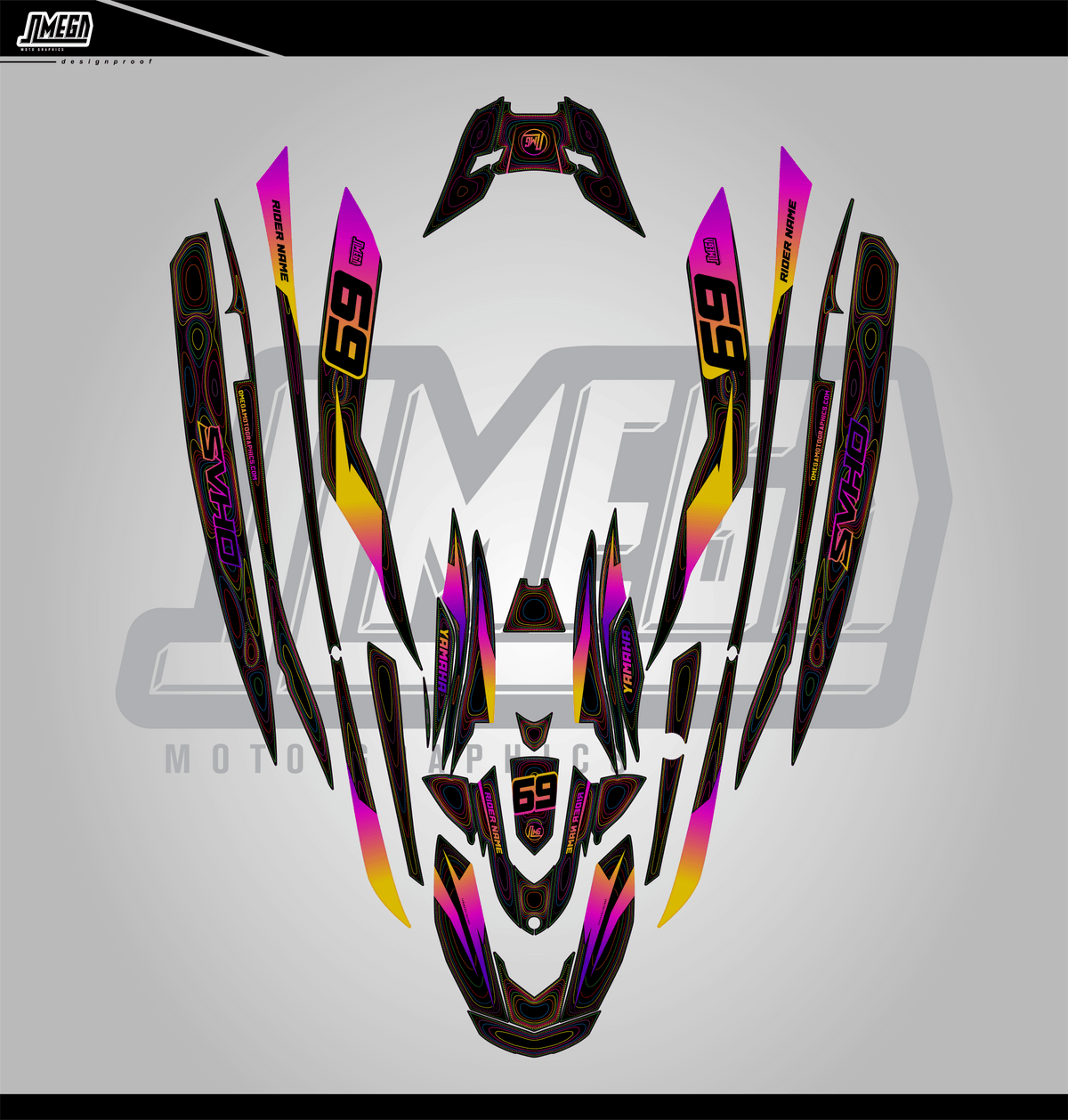 Catalyst Jet Ski Graphics Kit | Jet Ski Stickers – Omega Moto Graphics