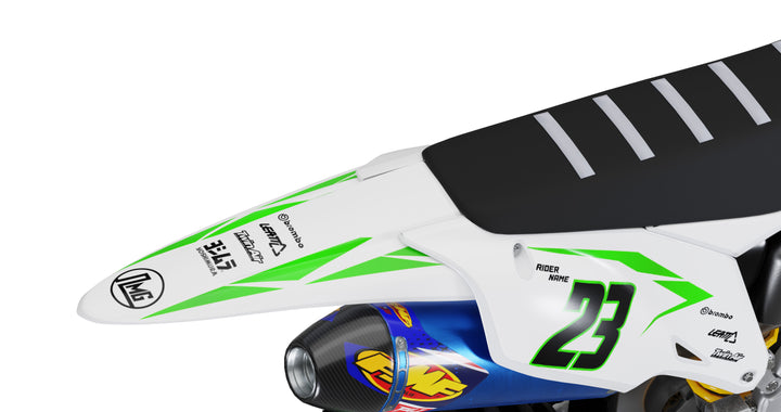 Kawasaki KX Clean Green Decals