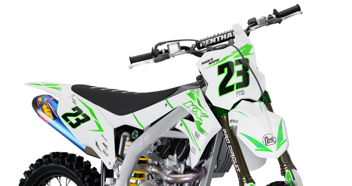 Kawasaki KX Clean Green Sticker kit