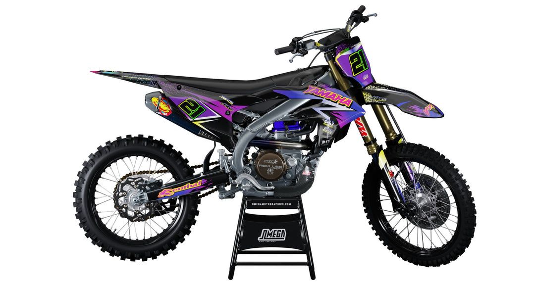 Double Vision YA Graphics kit | Dirt Bike Stickers – Omega Moto Graphics
