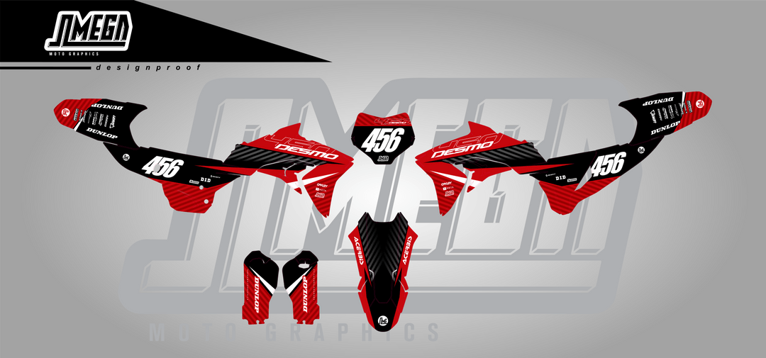 Ducati Rosso Blitz Graphics kit