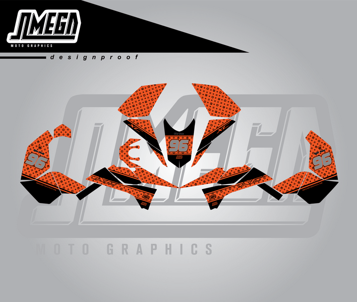 The Loui Experience Orange Quad Graphics Kit