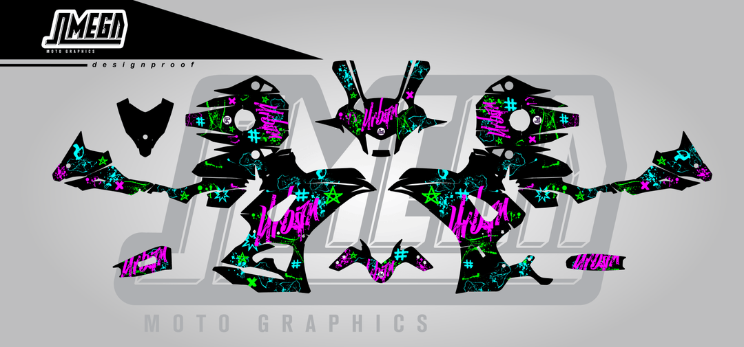 Graffiti Road Bike Graphics Kit